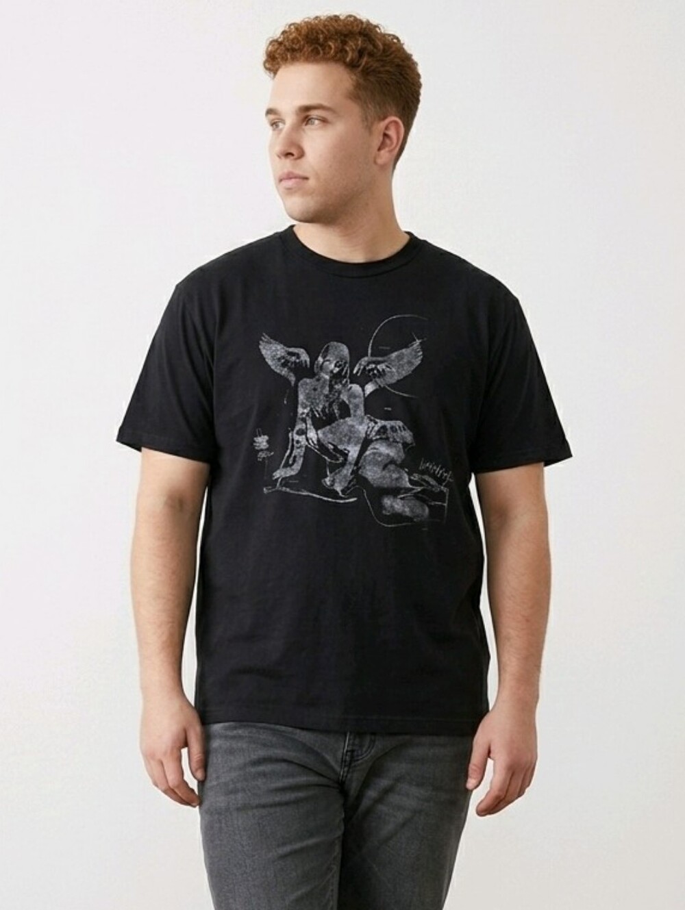 Archangel Graphic T Shirt Sz L Substantial Material